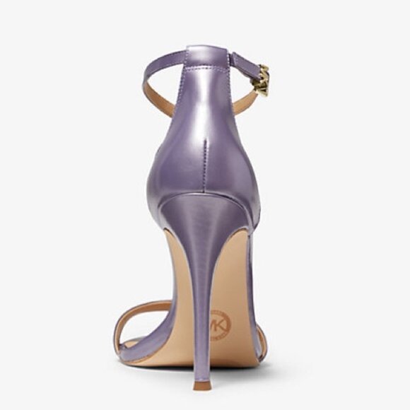 NWB MICHAEL KORS ANTONIA SANDAL PEARLIZED Orched Heel Sandal 40SOATHA1W Sz‎ 9M - Picture 3 of 15